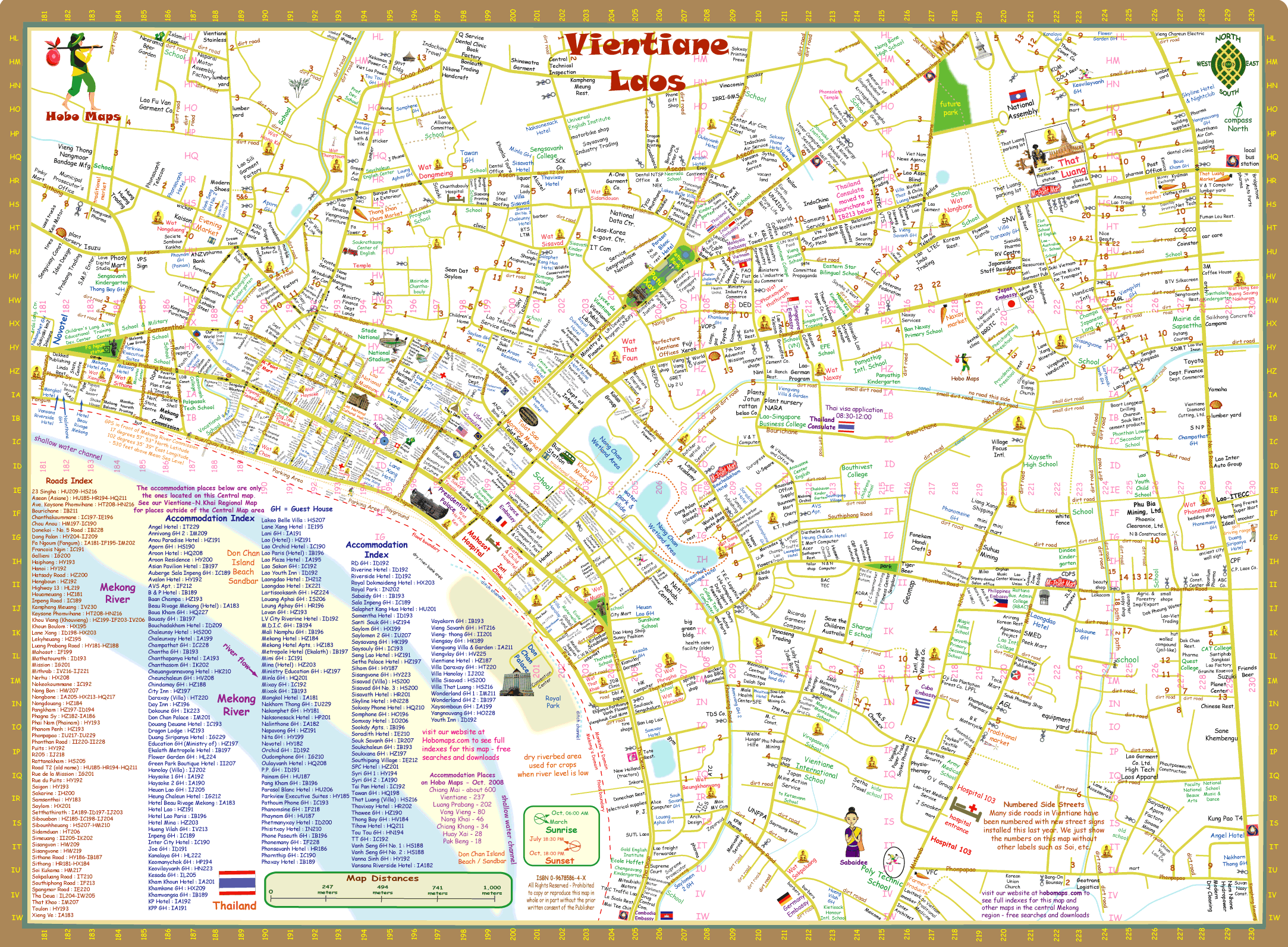 vientiane capital map